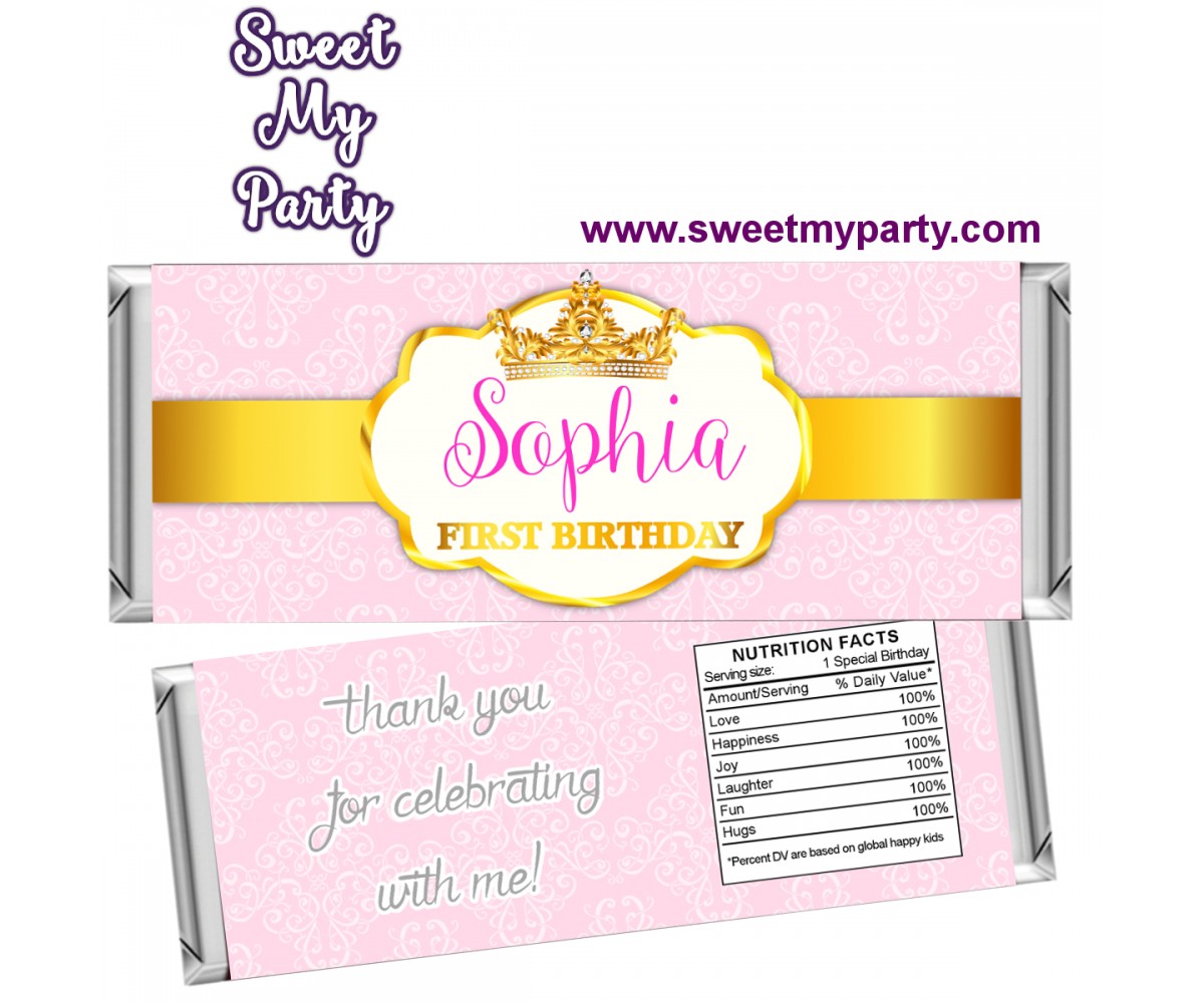 Princess candy bar wrappers, (001kidspag)